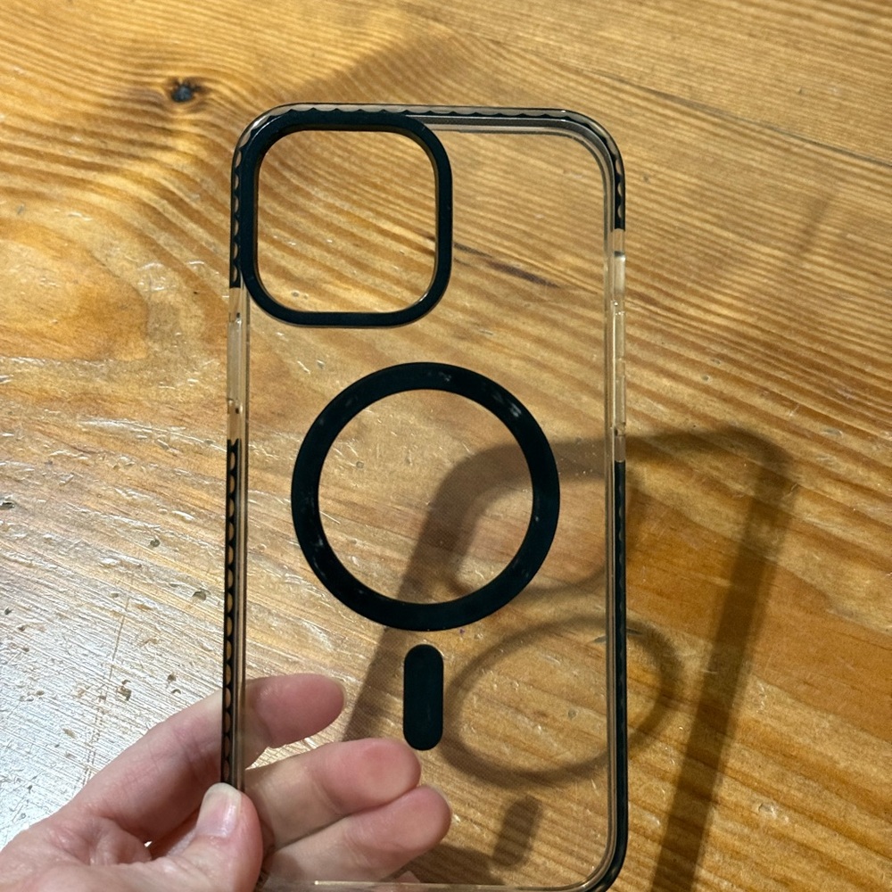 Transparent Black Phone Case